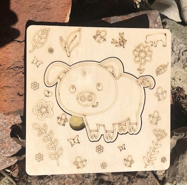 Sensory puzzle Pig