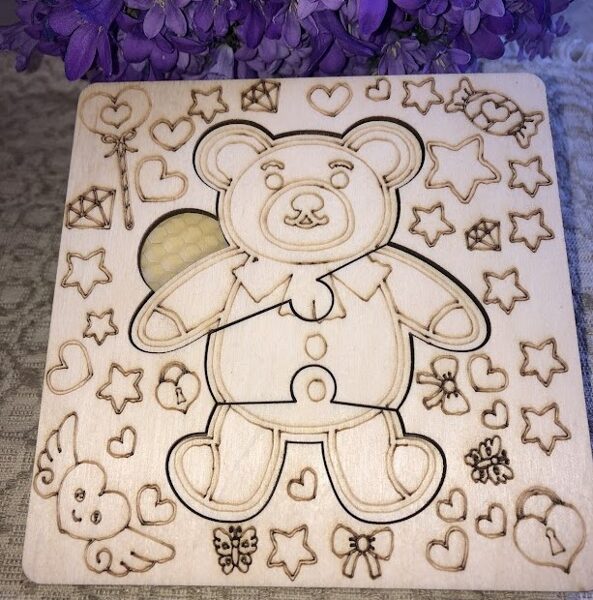 Coloring puzzle Bear