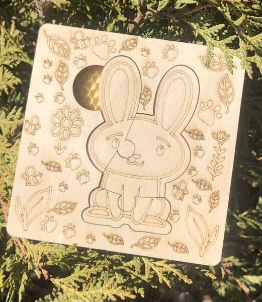 Coloring puzzle Bunny